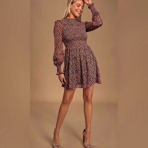 Floral Long Sleeve Dress